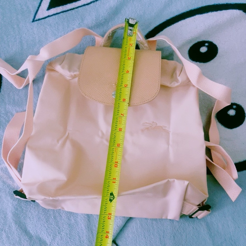Longchamp Le Pliage Green Recycled Canvas Backpack ~NIP~ Flower - Picture 5 of 16